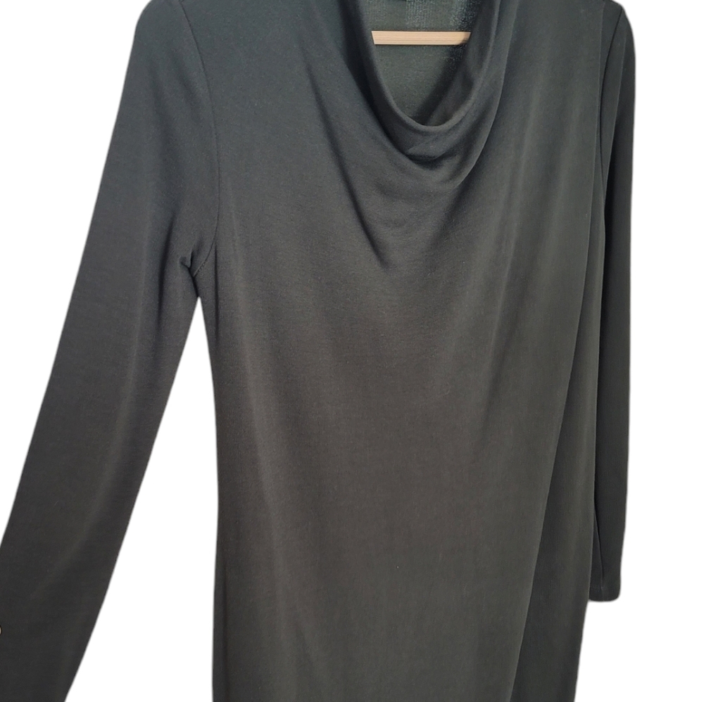 COS Draped Collar Long Sleeve Dress - Picture 4 of 12